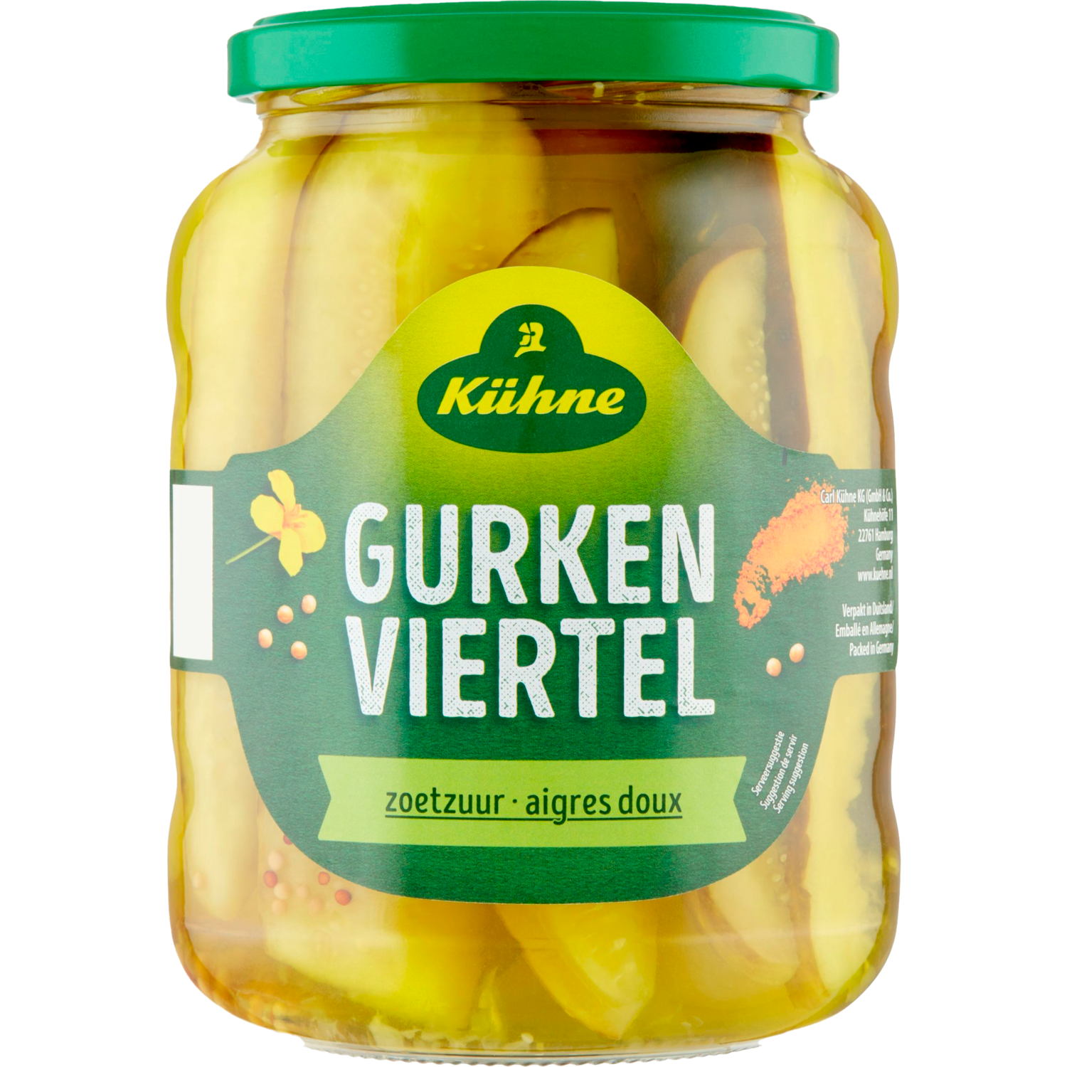Kühne Gurkenviertel zoetzuur