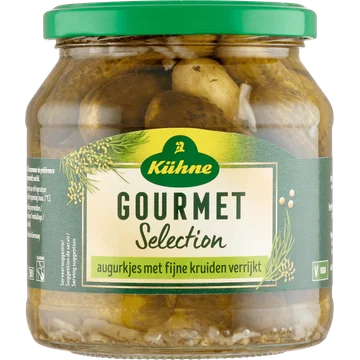 Kühne Gourmet Selection Augurkjes met Fijne Kruiden Verrijkt 530 g