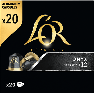 L'OR Espresso Onyx Ground Coffee 20 Capsules 104 g