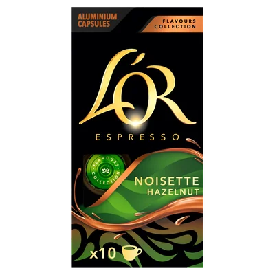L'Or Flavours espresso caps hazelnut Doos 10 st
