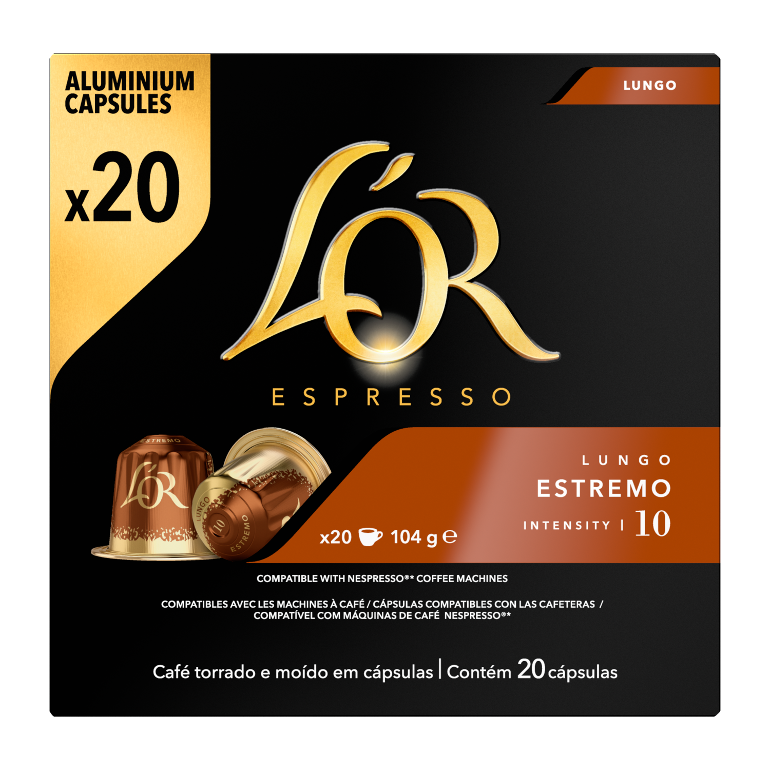 L'Or Lungo estremo koffiecups Doos 10 st