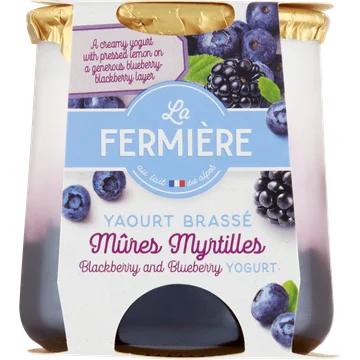 La Fermière Bosbessen & Bramen Yoghurt 160 g