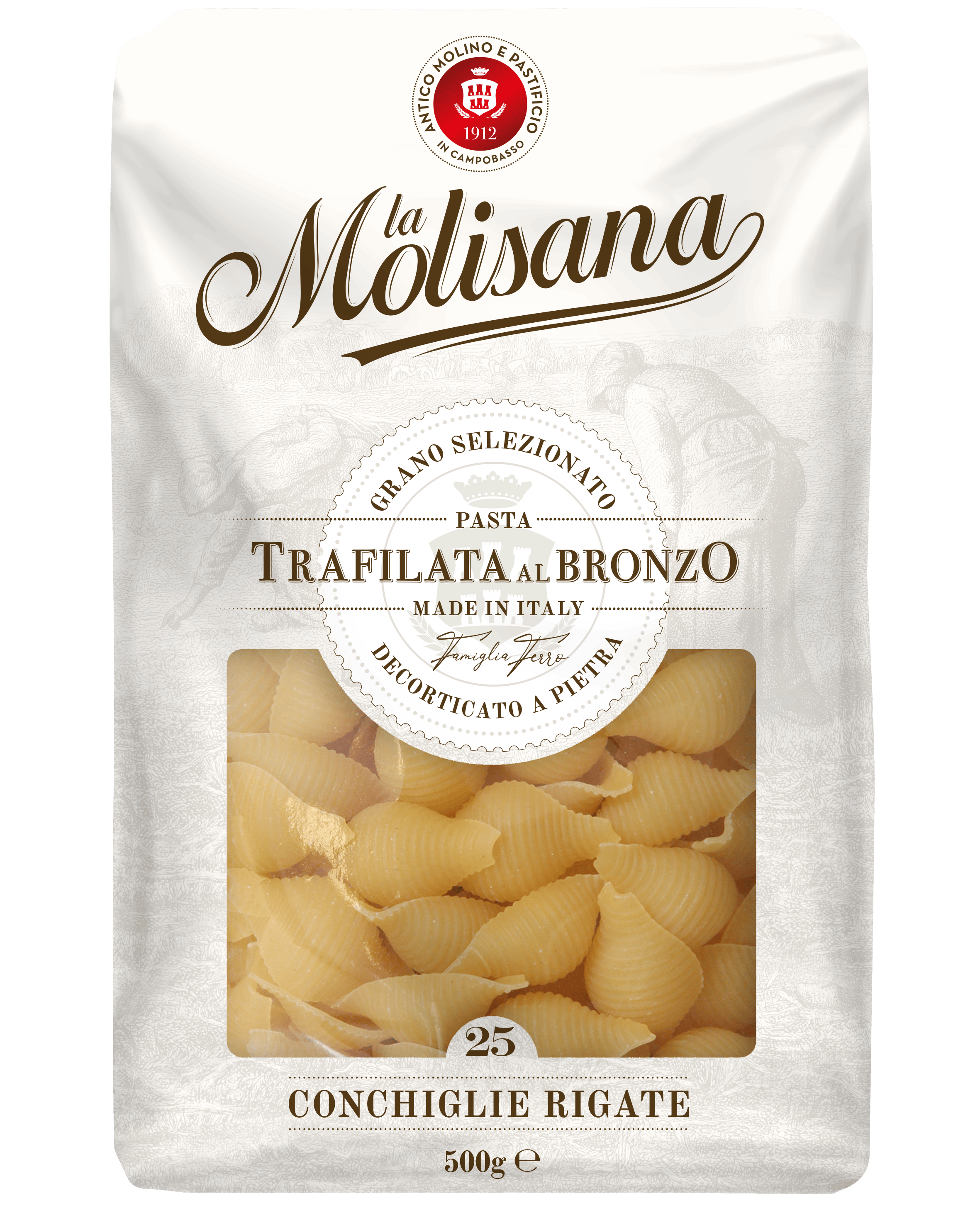 La Molisana Conchiglie Rigate Zak 500 g