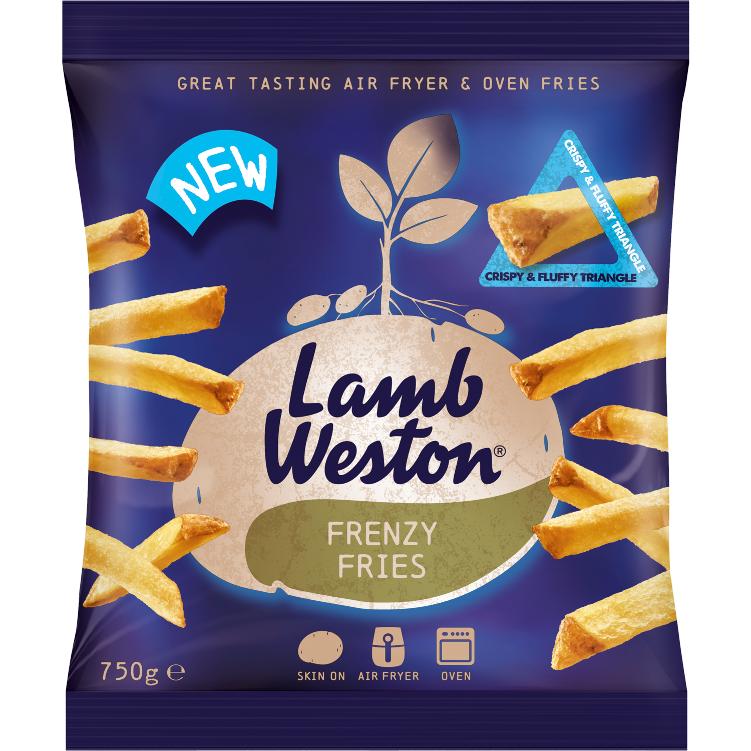Lamb Weston Frenzy Fries Natural 750gr