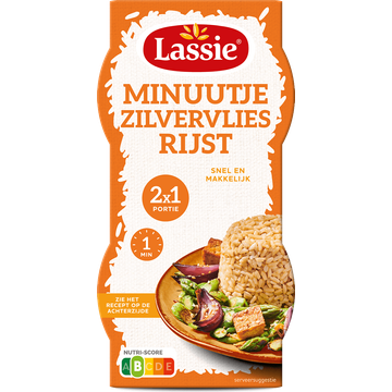 Lassie Zilvervliesrijst Minuutje 2 x 125 g