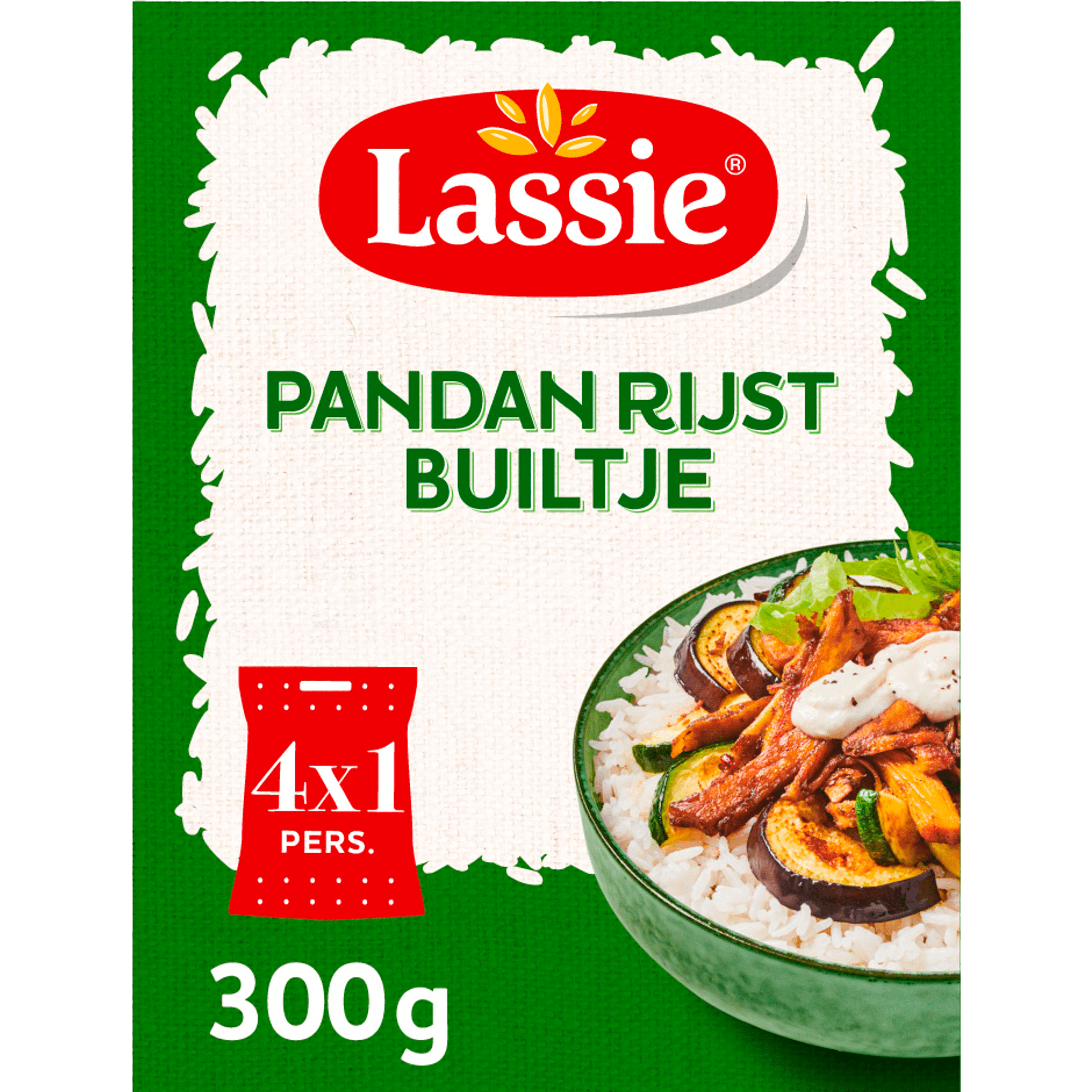 Lassie Builtjes pandanrijst 1 persoon