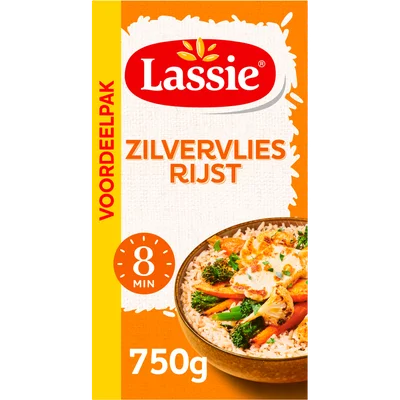 Lassie Zilvervliesrijst Doos 750 g