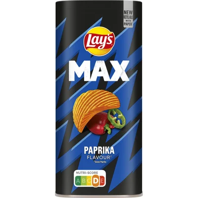 Lay's Max Ribbel Chips Paprika Snackbox 125g