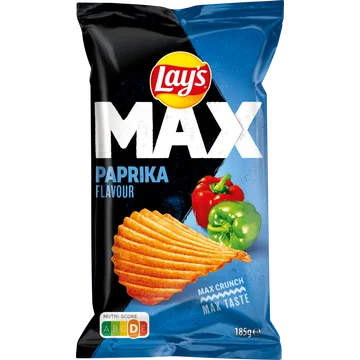 Lay's Max Ribbel Chips Paprika 185 gr