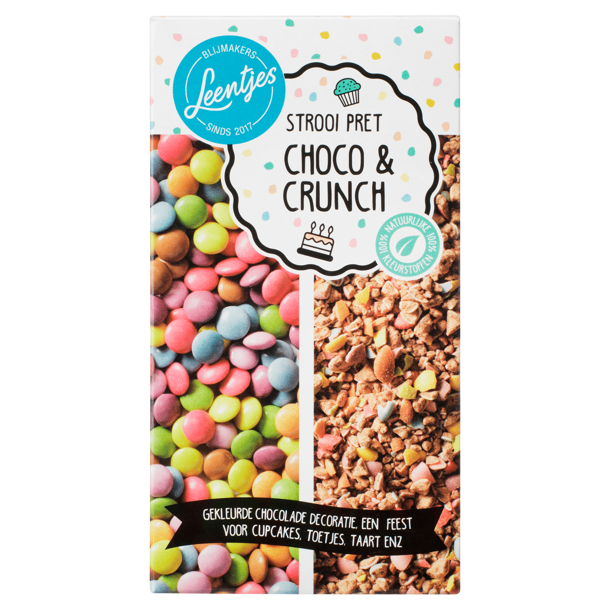 Leentjes Strooipret choco &amp; crunch Doos 120 g