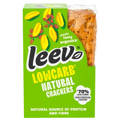 Leev Bio low-carb Qrackers Doos 80 g