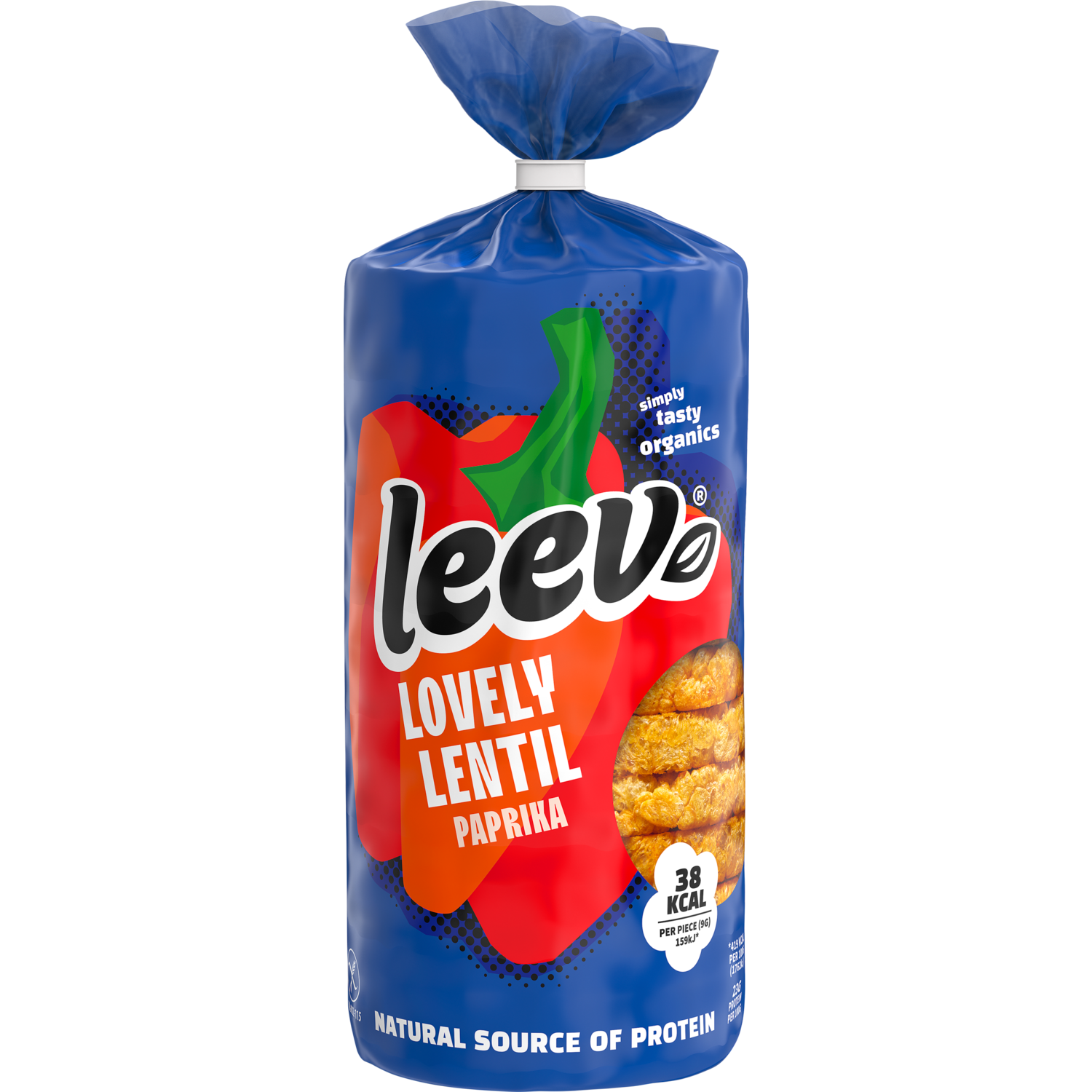 Leev Bio lentil wafels paprika