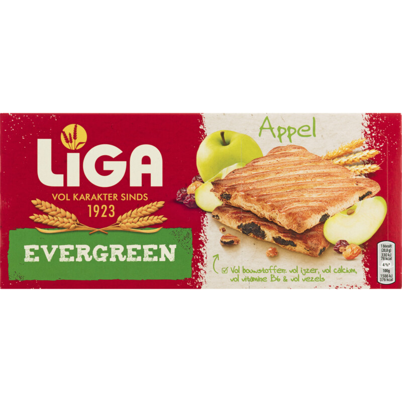 Liga Evergreen crunchy appelsmaak