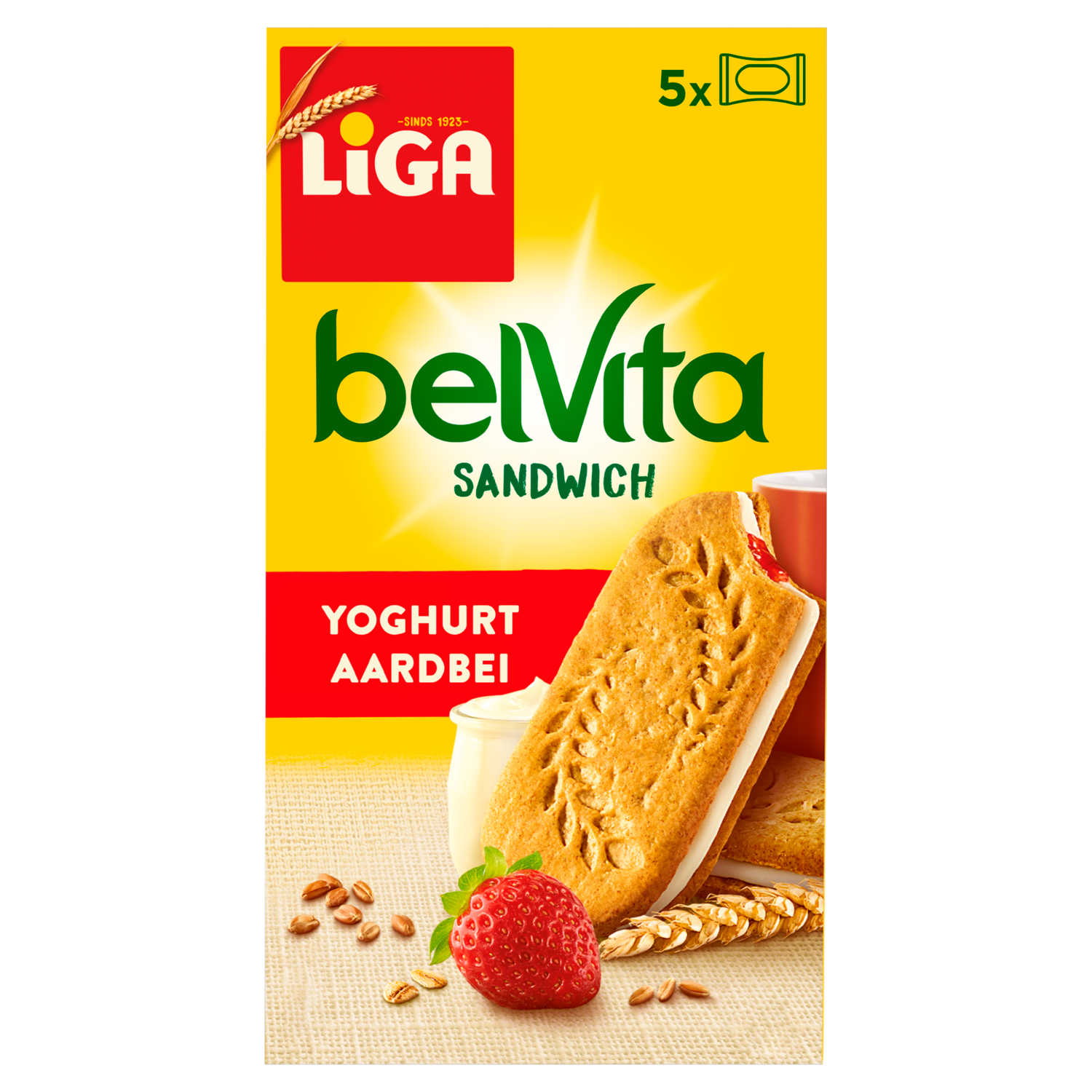 Liga Belvita yoghurt-aardbei