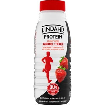 Lindahls Protein Smaak Aardbei Melkdrank 500 ml