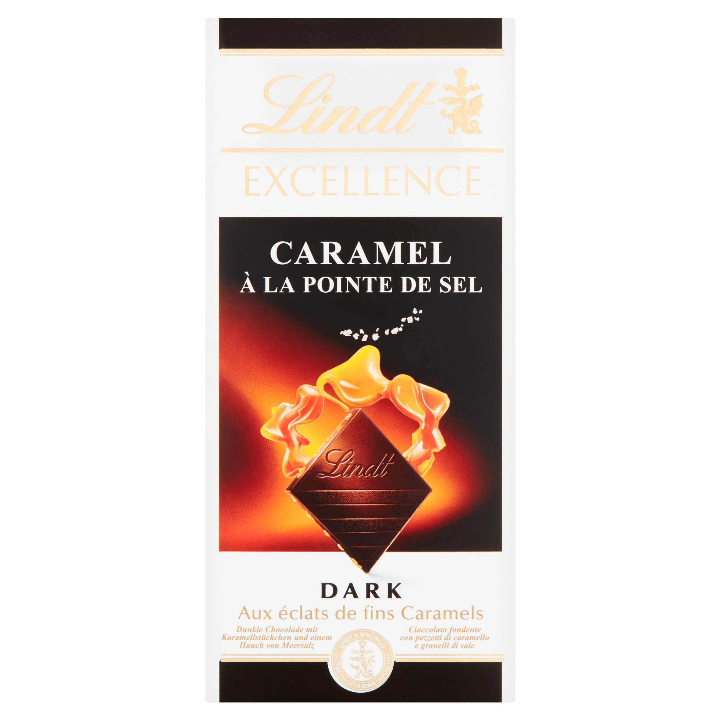 Lindt Excellence caramel seasalt Doos 100 g