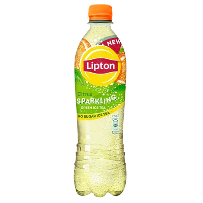 Lipton Ice tea sparkling green citrus zero Fles 500 ml