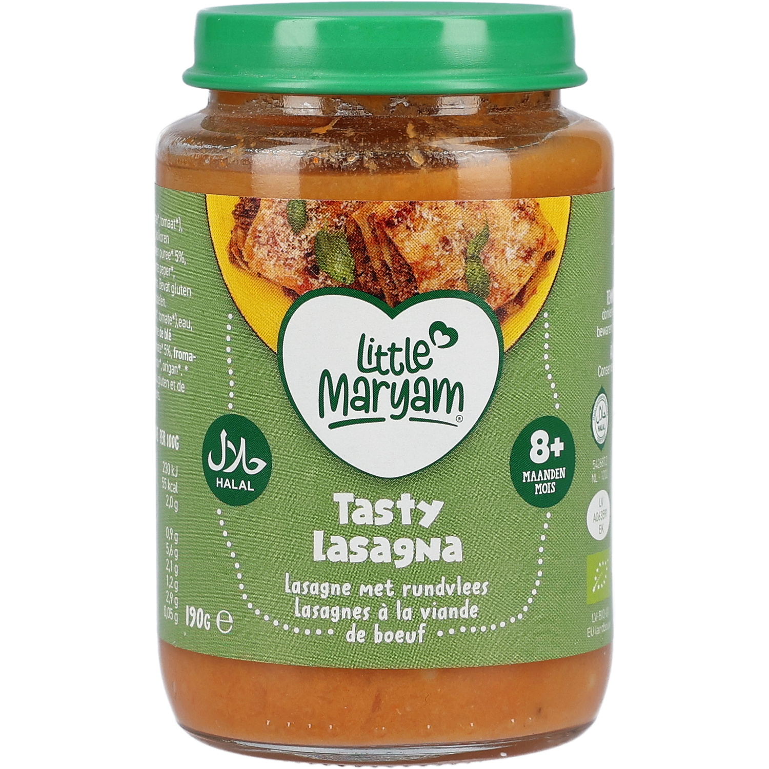 Little Maryam Tasty lasagna met rund 8+ mnd