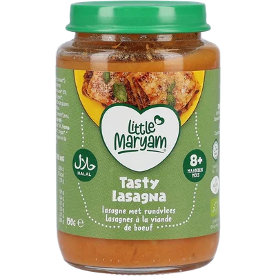 Little Maryam Tasty lasagna met rund 8+ mnd