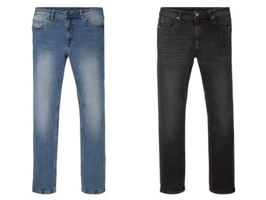 LIVERGY® Jeans voor heren, straight fit, biokatoen en elastaan