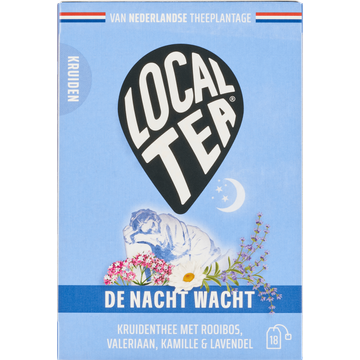 Localtea De Nacht Wacht Kruidenthee met Rooibos, Valeriaan, Kamille & Lavendel 18 x 1,5 g