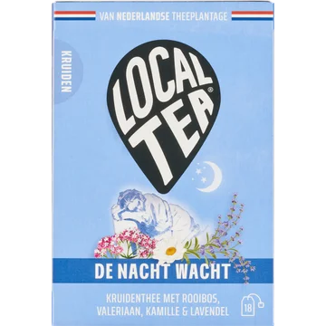Localtea De Nacht Wacht Kruidenthee met Rooibos, Valeriaan, Kamille & Lavendel 18 x 1,5 g