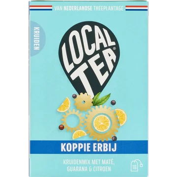 Localtea Koppie Erbij Kruidenmix met Maté, Guarana & Citroen 18 x 1,5 g