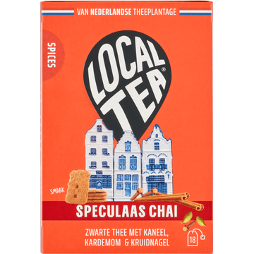 Localtea Speculaas Chai Zwarte Thee met Kaneel, Kardemom & Kruidnagel 18 x 1,5 g