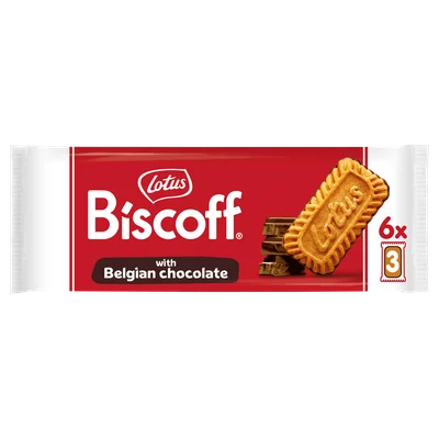 Lotus Biscoff met belgische chocolade Wikkel 132 g