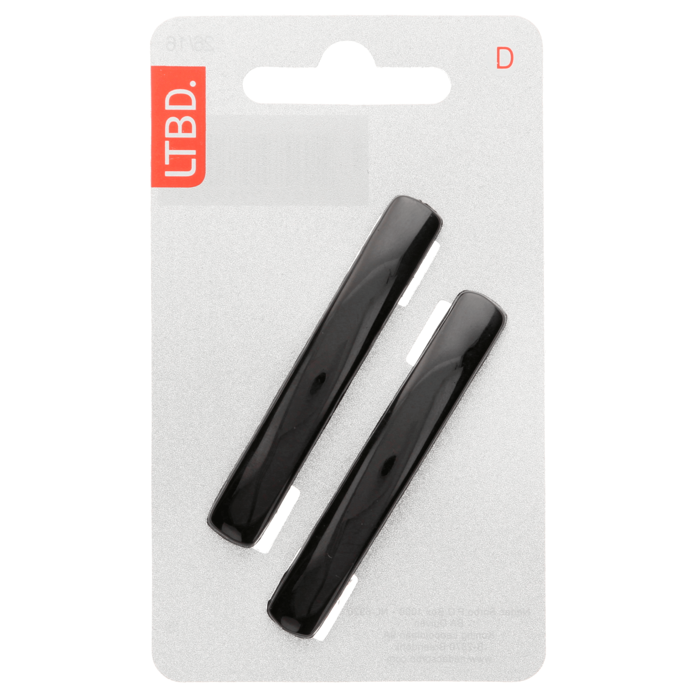 LTBD Haarspeld 2 klein zwart plastic