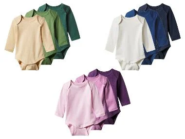 lupilu® Set van 3 baby rompers