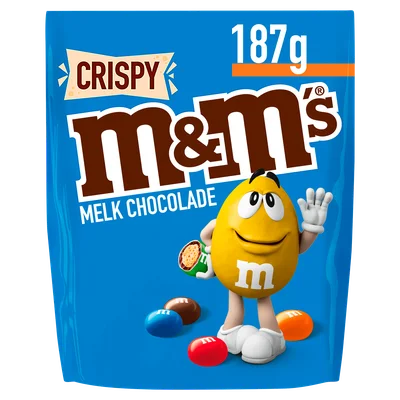 M&amp;M'S Melk Chocolade Crispy&nbsp; Stazak 187 g