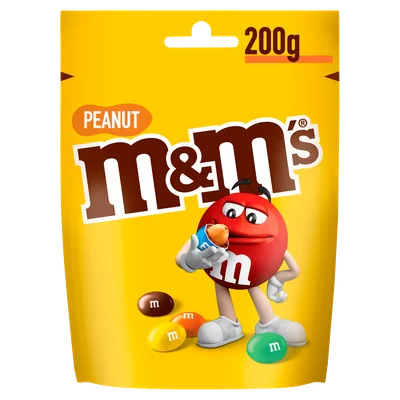 M&amp;M'S Pinda chocolade snoepjes zak Stazak 200 g
