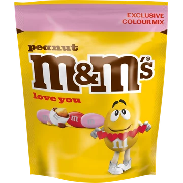 M&M's Pink Mix Chocolade en Pinda in Suikerlaagje 150g