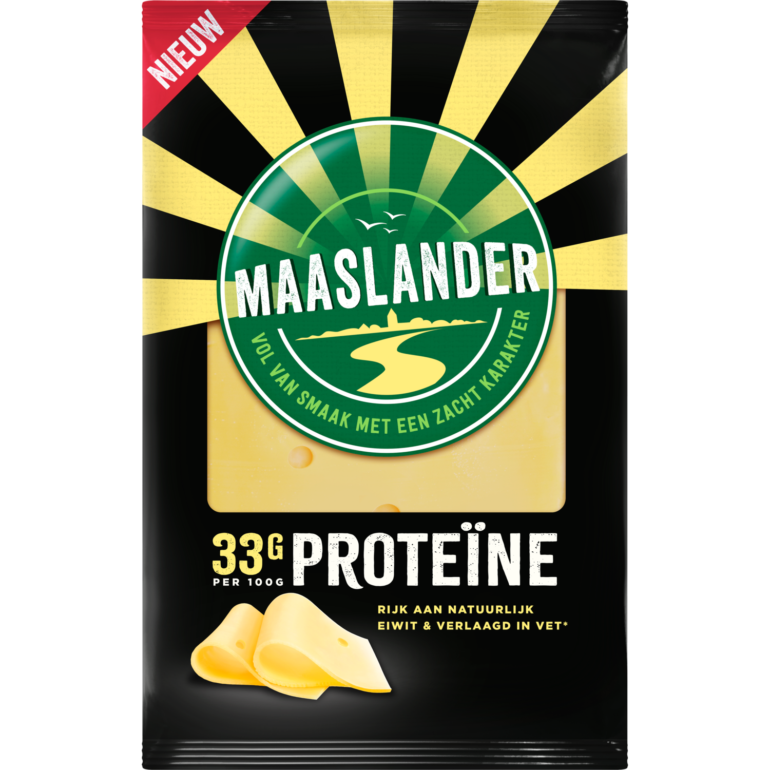 Maaslander Kaas proteine plakken