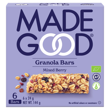 Made Good Mixed Berry Granola Bars 6 x 24 g