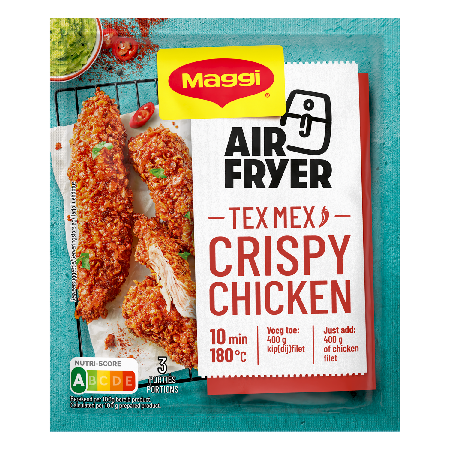Maggi Kruidenmix airfryer crispy texmex