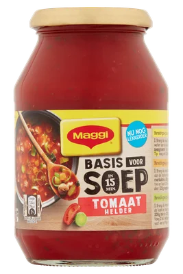 Maggi Basis voor soep heldere tomatensoep Pot 485 ml