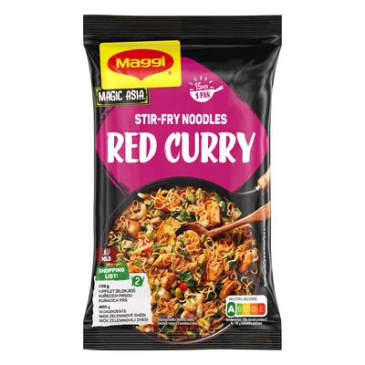 Maggi Roerbaknoedels red curry