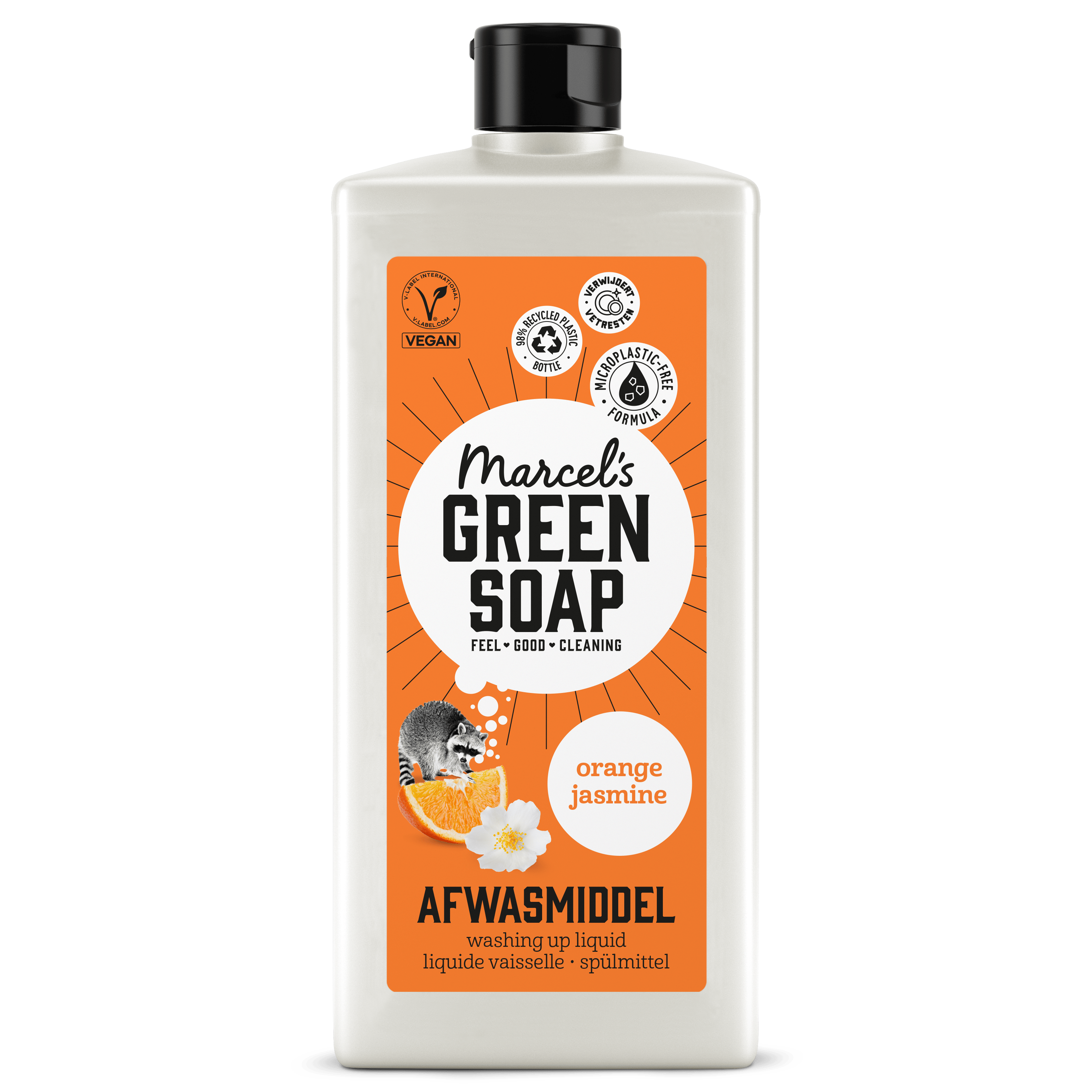 Marcel's Green Soap Afwasmiddel Sinaasappel &amp; Jasmijn Fles 500 ml
