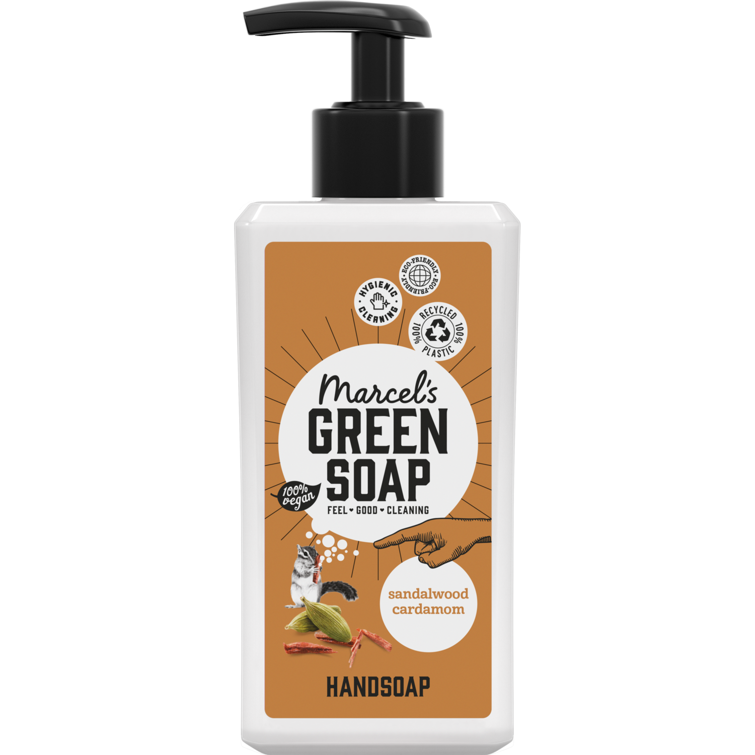 Marcel's Green Soap Vloeibare zeeppomp sandelhout & kardemom