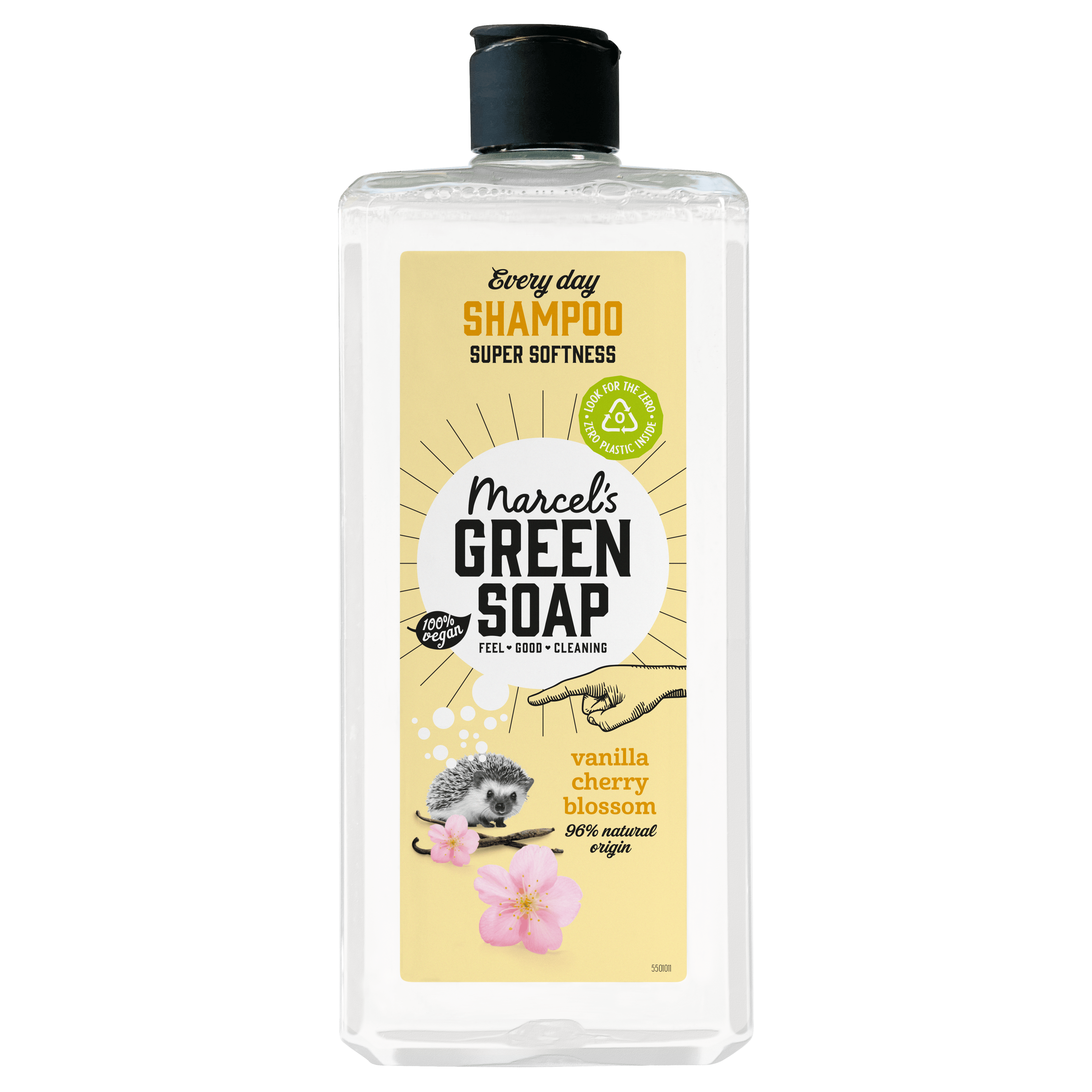 Marcel's Green Soap Shampoo elke dag Vanilla&amp; Cherry Fles 300 ml