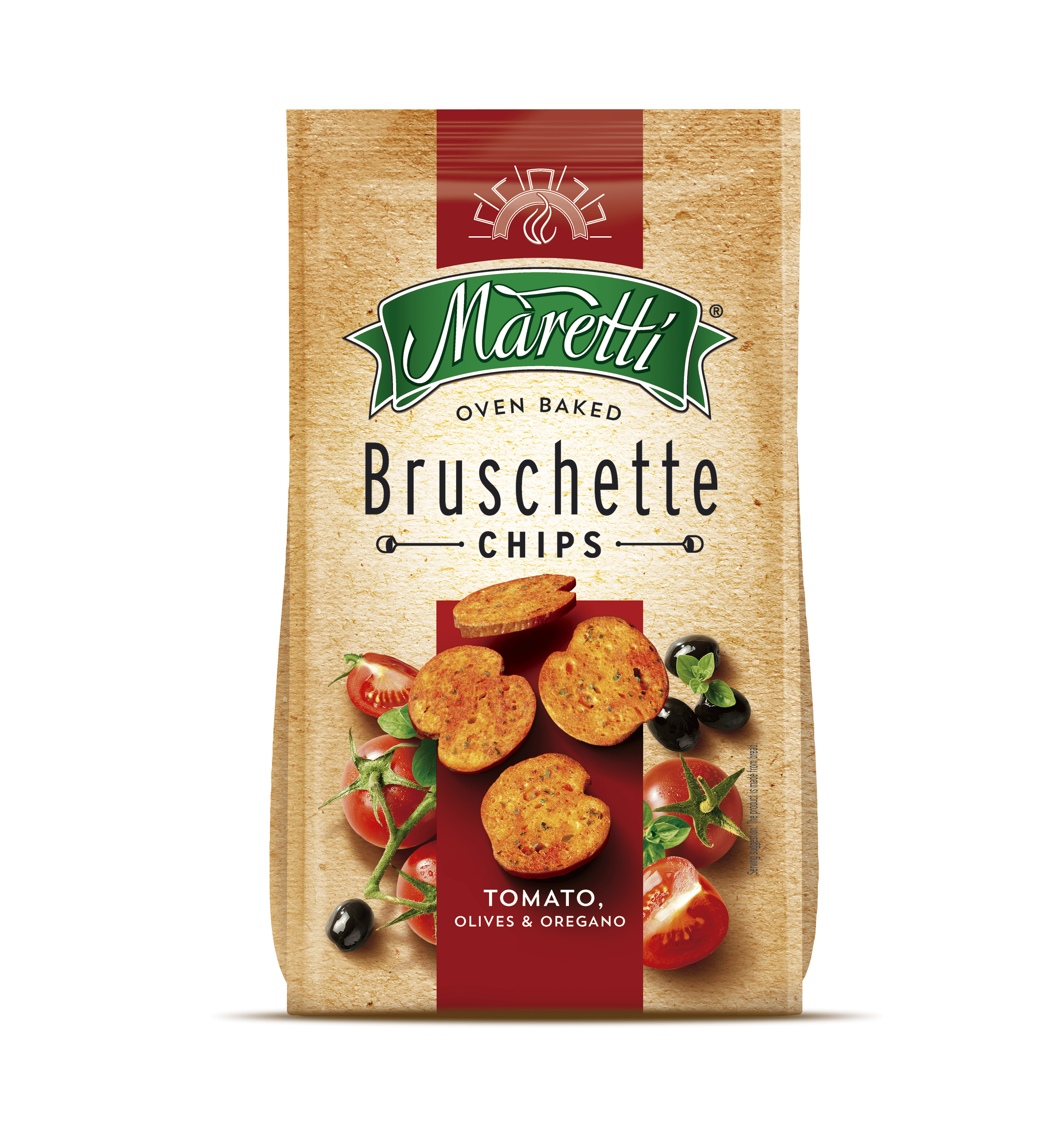 Maretti Bruschette Tomaat olijf Zak 150 g
