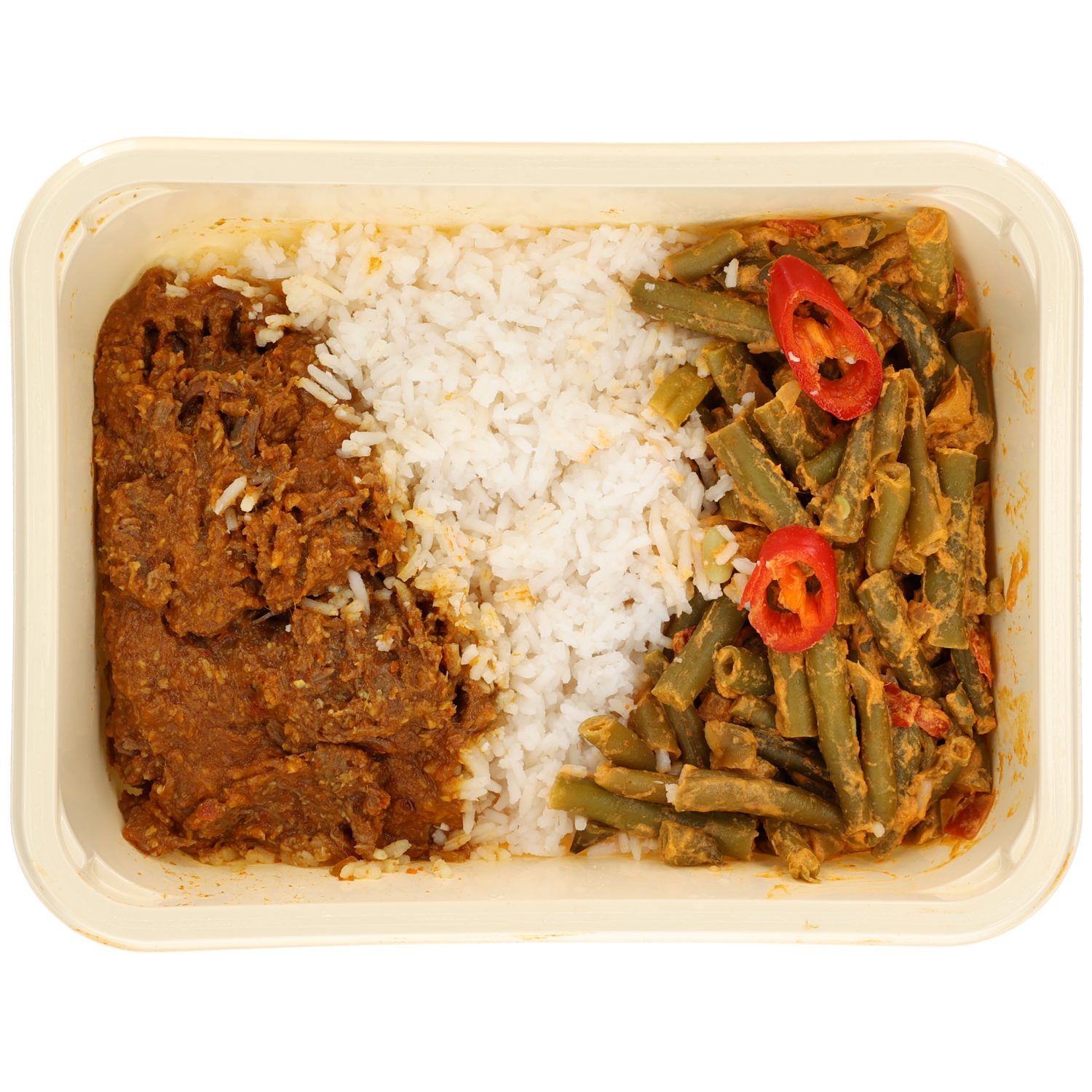 Mealmasters Rendang met cocosrijst-boontjes