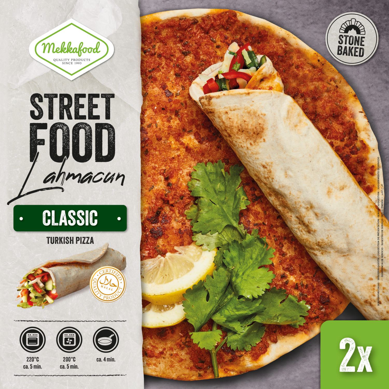 Mekkafood Lahmacun turkse pizza 2 st.