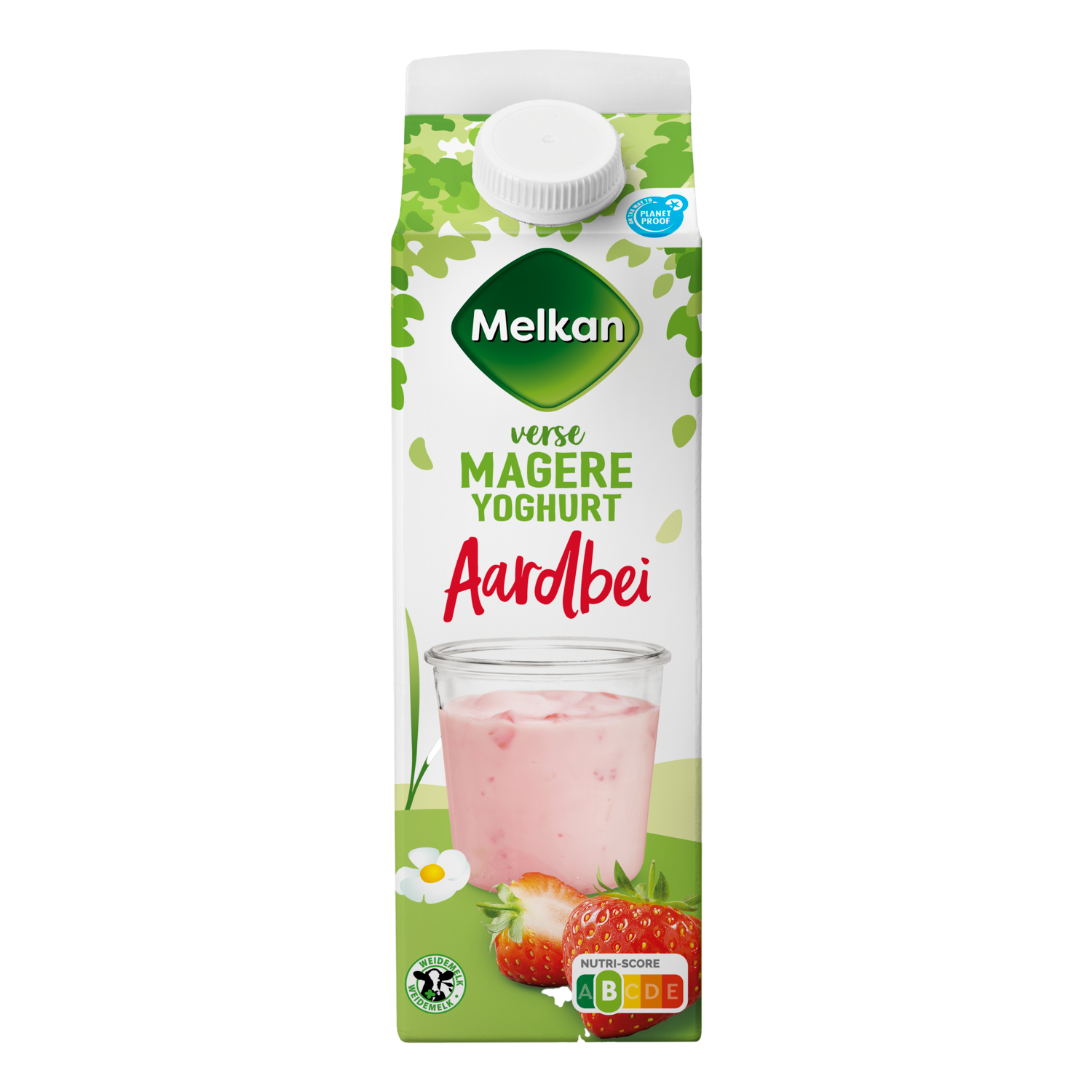 Melkan Vruchtenyoghurt aardbei