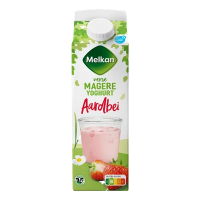 Melkan Vruchtenyoghurt aardbei