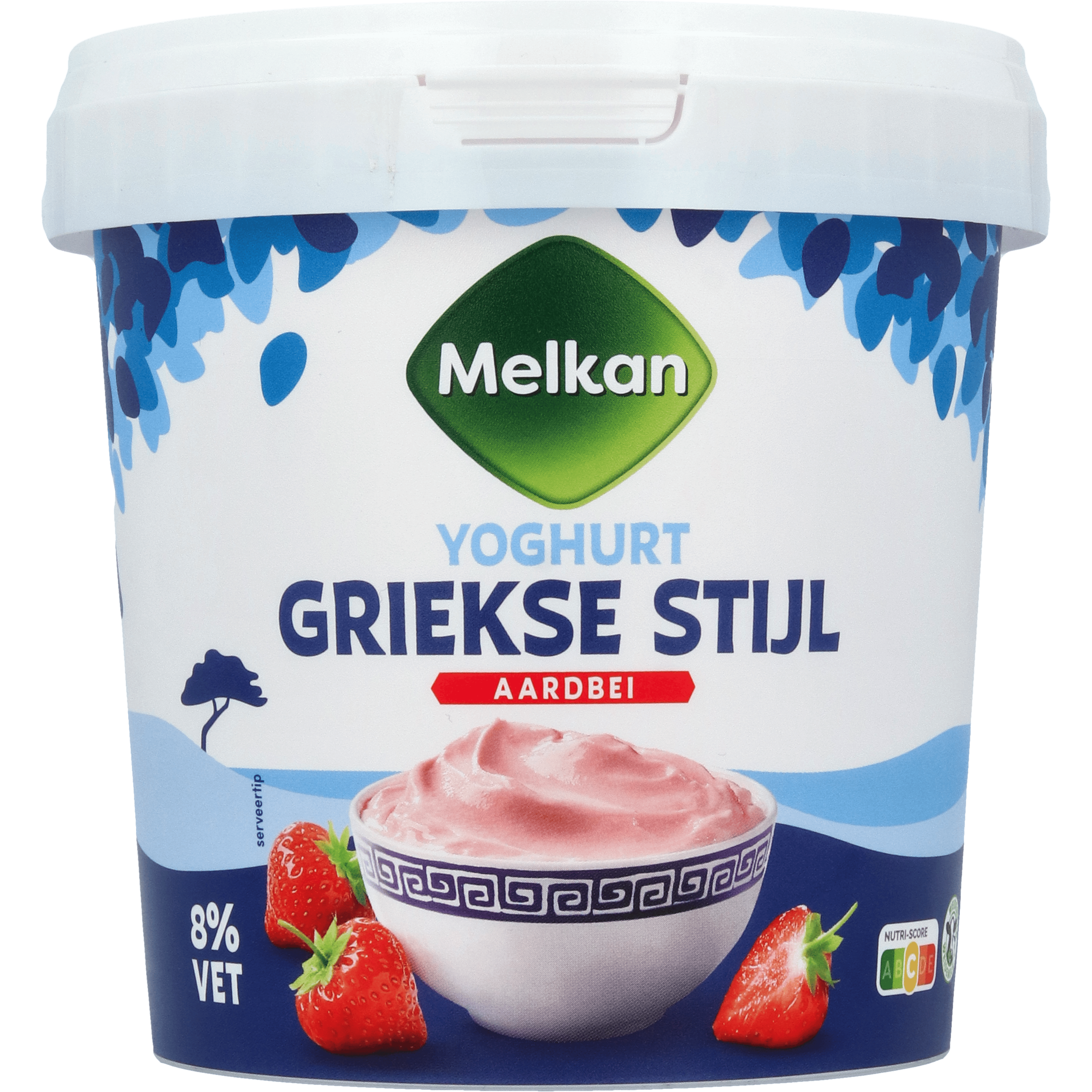Melkan Griekse stijl aardbei