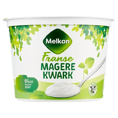 Melkan Magere Franse kwark Beker 500 g