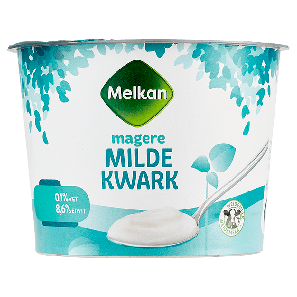 Melkan Magere milde kwark Pot 500 g